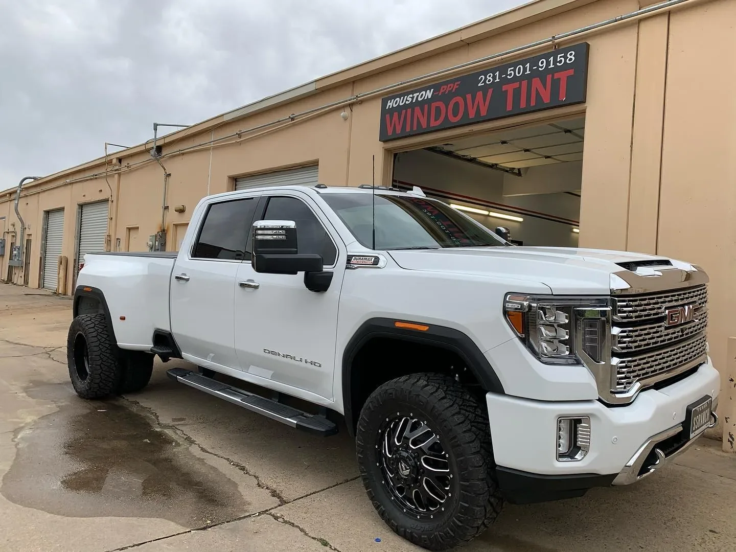 Truck with professionally tinted windows